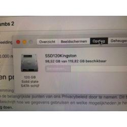 macbook pro 13" 2012 i5 8gb Ram 120gb Rom accu 6 uren