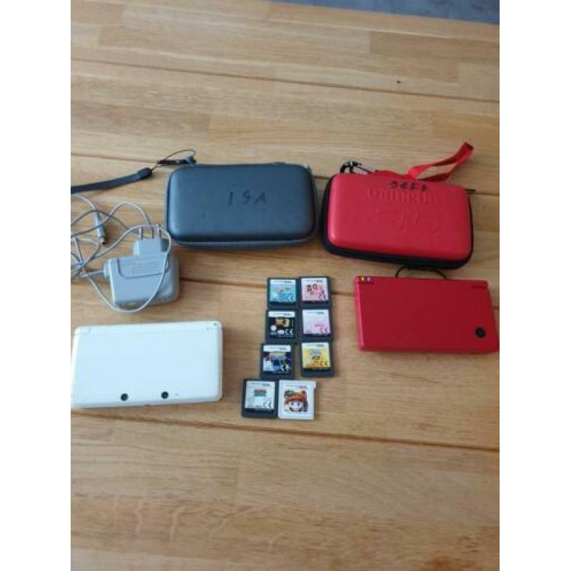 1 Nintendo 3ds én 1 Nintendo dsi met spellen