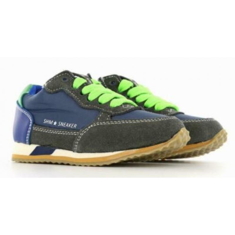 SHOESME maat 32 veter/rits blauw/grijs - gratis verzenden