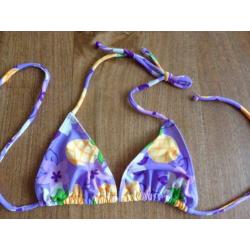 nieuwstaat! vrolijke paars lila geel ananas bikini 146 152