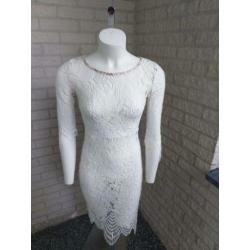 Witte kanten jurk van Forever21 maat S