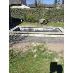 Vijver of borderrand 4 x 2 meter