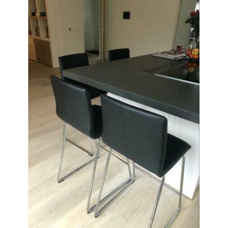 IKEA Barkrukken Zwart 4stuks - zo goed al nieuw - schadevrij