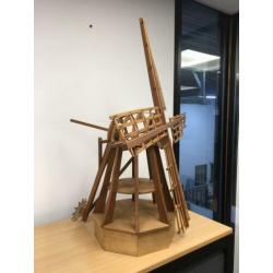 Houten Model Molen, Modelbouw Molen, Windmolen, Molenwiek