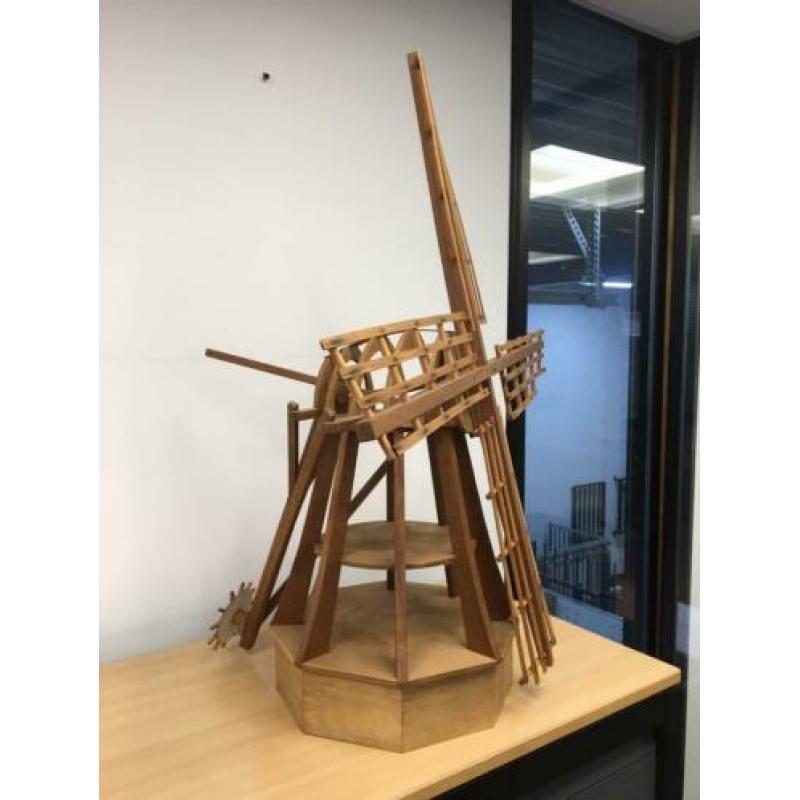 Houten Model Molen, Modelbouw Molen, Windmolen, Molenwiek