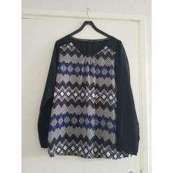 Zwarte Mexx tuniek maat 44, nieuw