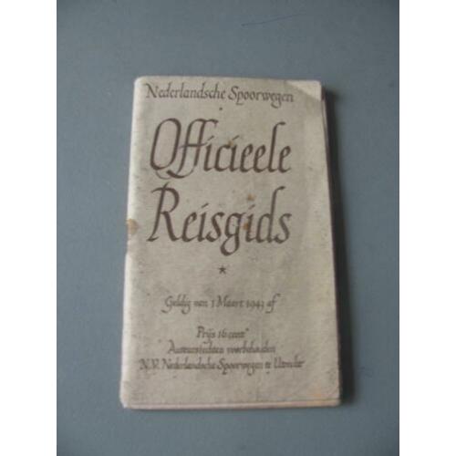 Officieele Reisgids van de NS. Geldig van 1 maart 1943