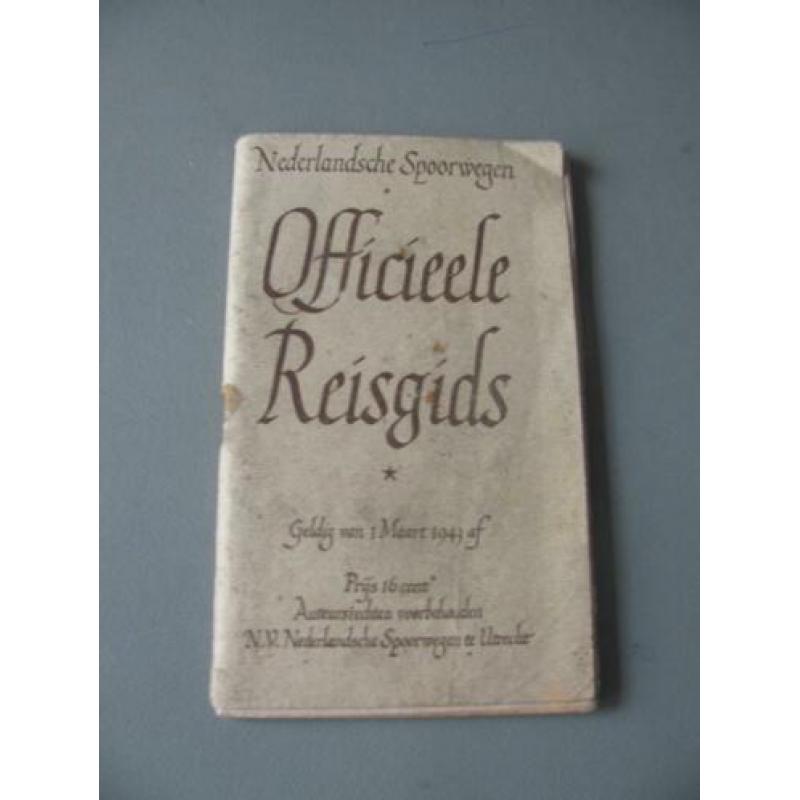 Officieele Reisgids van de NS. Geldig van 1 maart 1943
