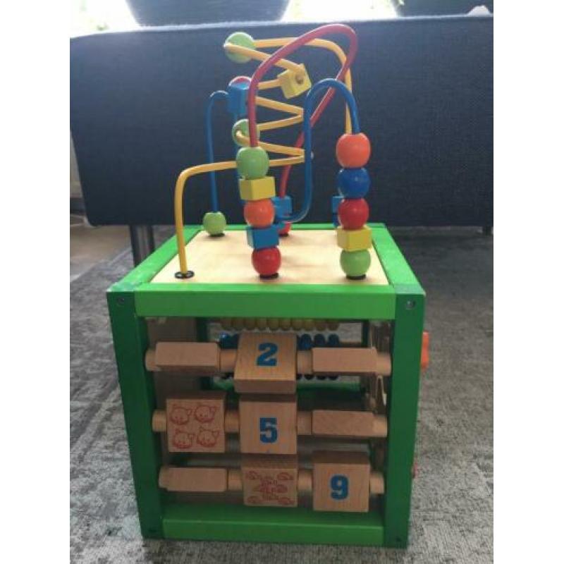 Houten inklapbare speelkubus