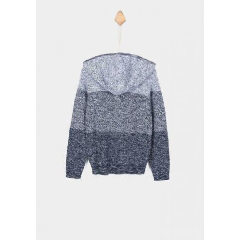 Nieuw Tiffosi vest cardigan Kelvin blauw wit maat 164