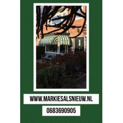 Markies herbekleden, nieuwe markiezen, zonwering, schermen.