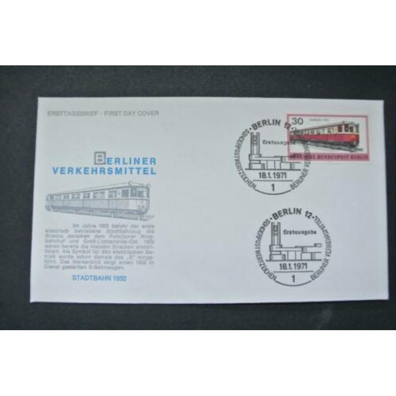 Duitsland Berlijn 5 FDC's onbeschreven