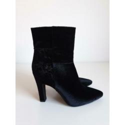Zwart suede hakken maat 38