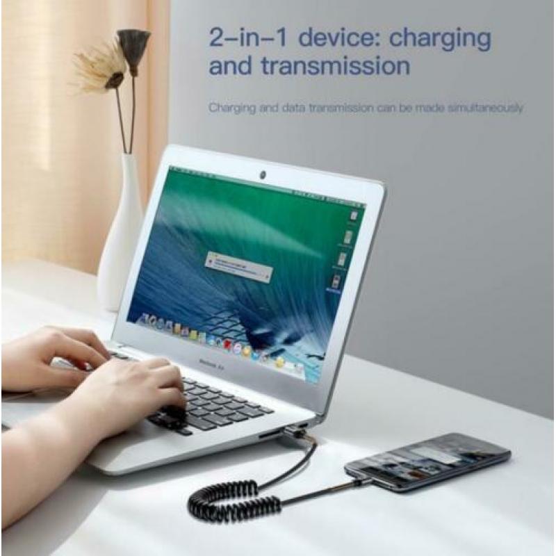 usb oplaadkabel Baseus flexibel IPhone X XS Max XR 8 7 6