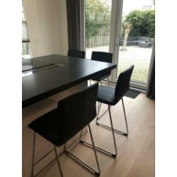 IKEA Barkrukken Zwart 4stuks - zo goed al nieuw - schadevrij