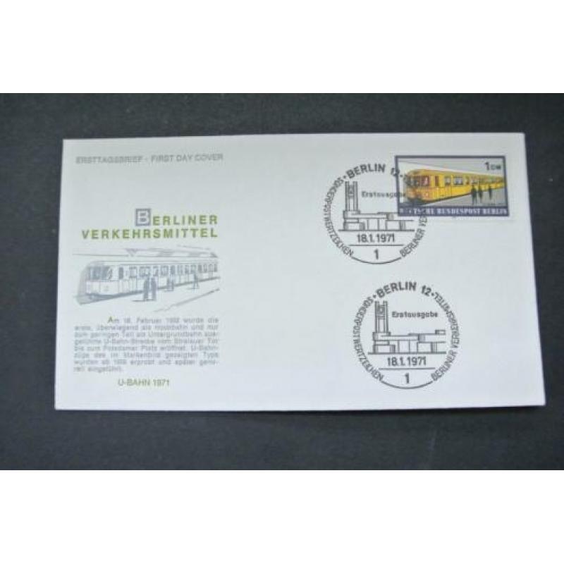 Duitsland Berlijn 5 FDC's onbeschreven