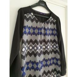 Zwarte Mexx tuniek maat 44, nieuw