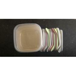 Vershoud bakjes/ bewaarbakjes voor hapjes