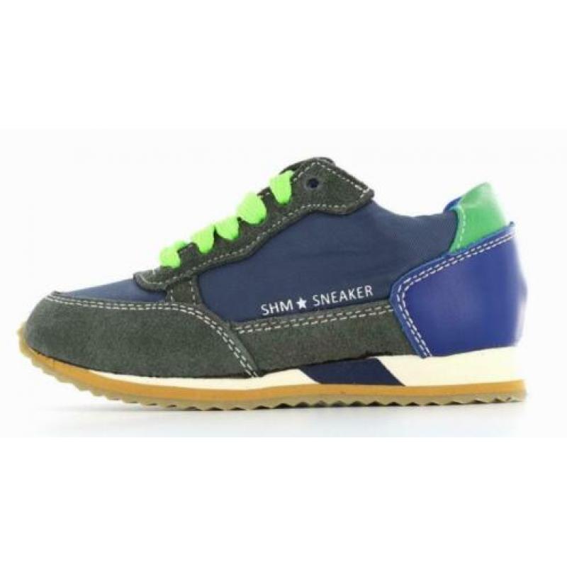 SHOESME maat 32 veter/rits blauw/grijs - gratis verzenden
