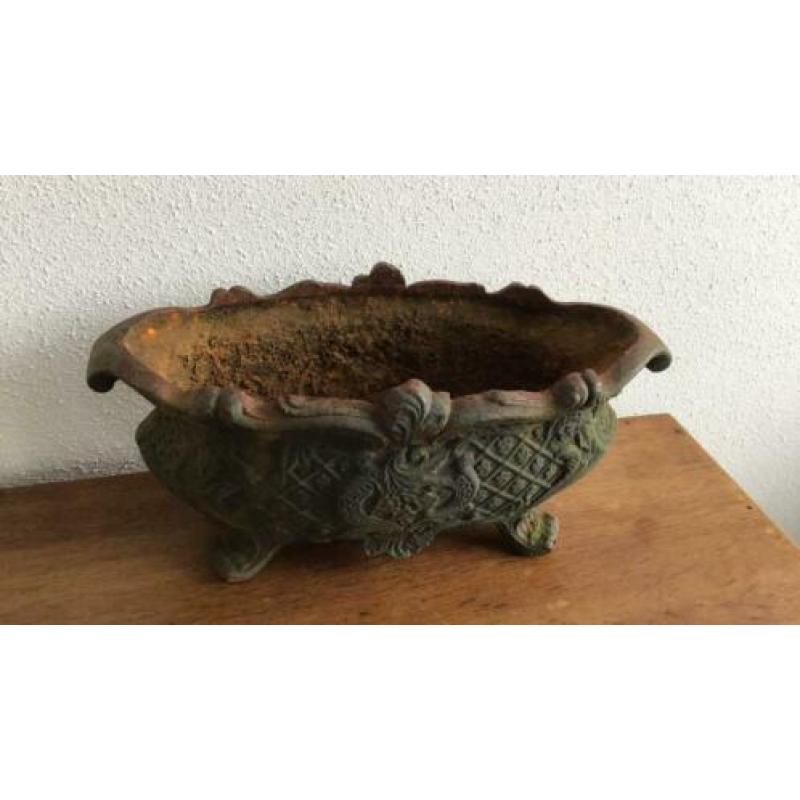 Oude Franse jardinière oude tuinvaas brocante