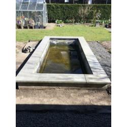 Vijver of borderrand 4 x 2 meter