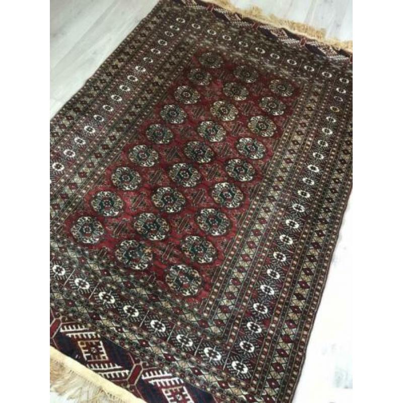 Antiek handgeknoopt Perzisch tapijt