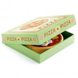 DJECO houten speelgoed pizza *KLEUTER* *ROLLENSPEL* *ACTIE*