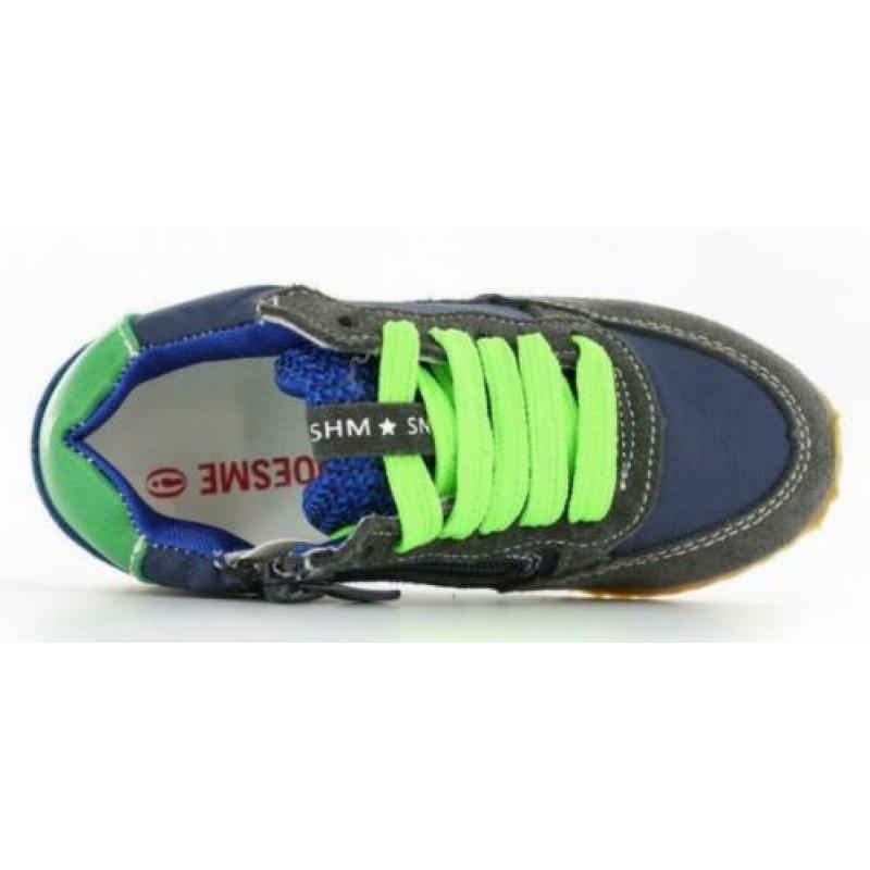 SHOESME maat 32 veter/rits blauw/grijs - gratis verzenden