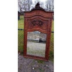 487, antiek eiken spiegel te koop