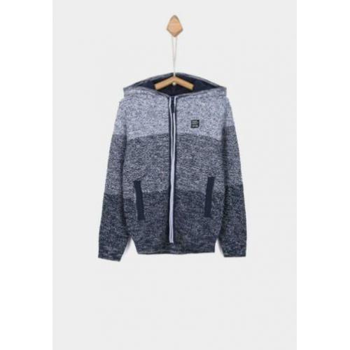 Nieuw Tiffosi vest cardigan Kelvin blauw wit maat 164