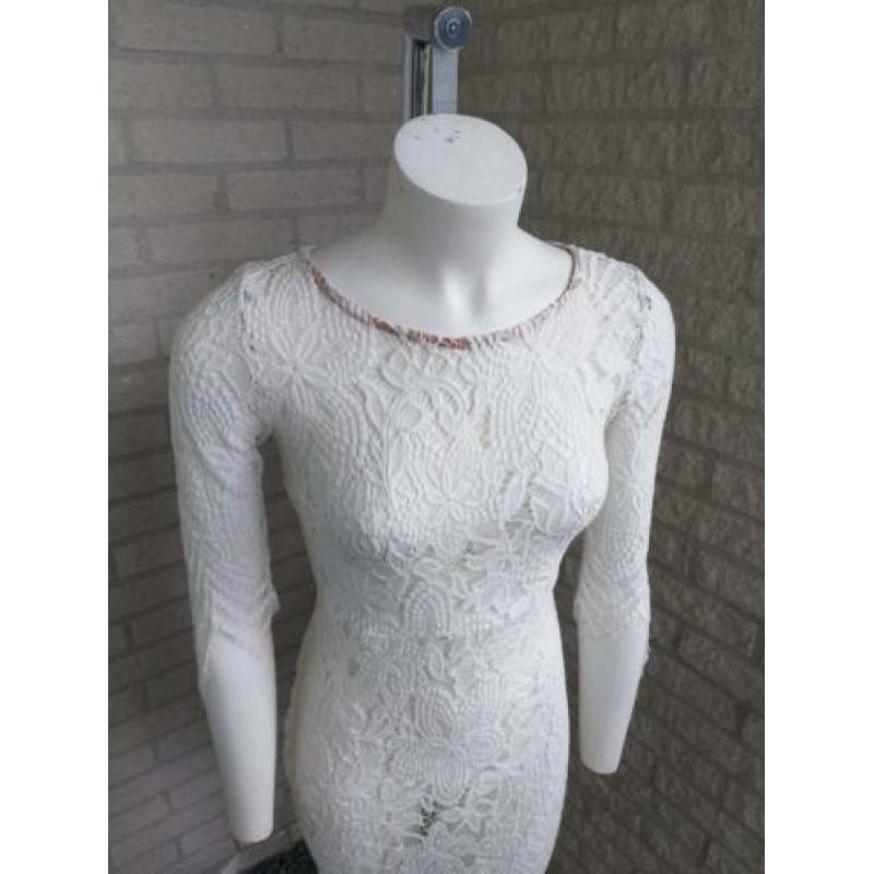 Witte kanten jurk van Forever21 maat S