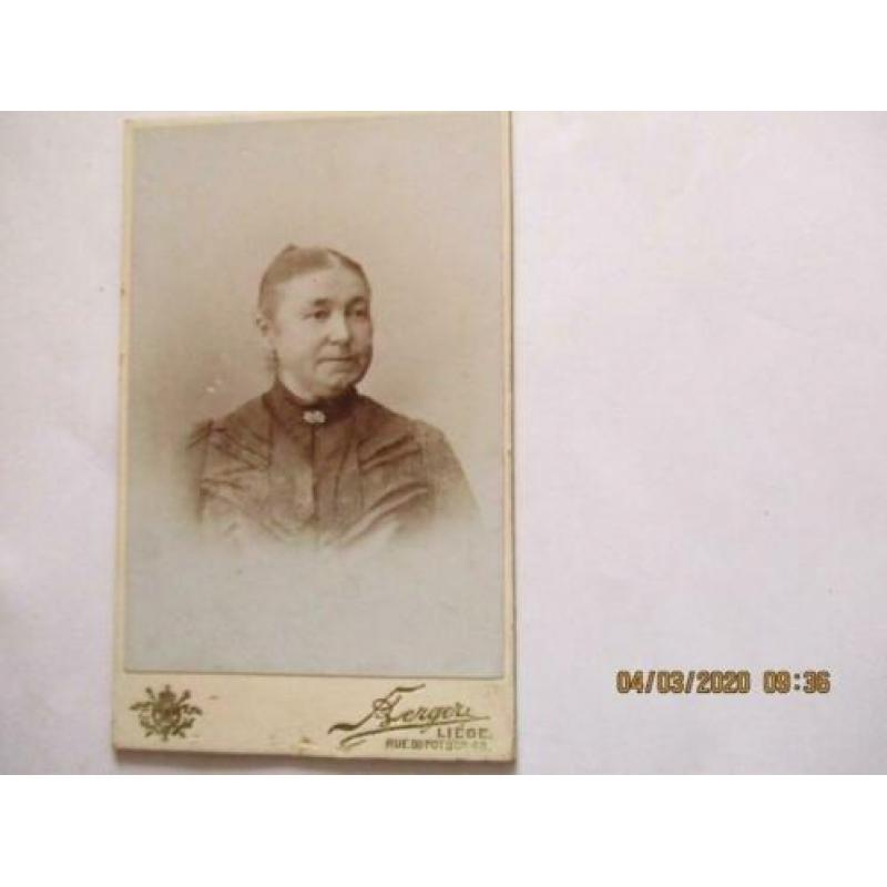 D-235 cdv Fotograaf J.Berger, Liège, België, setje van vier