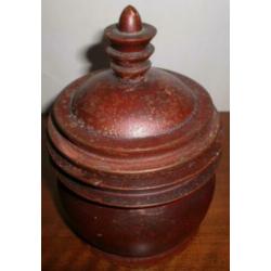 Antiek mahonie biedermeier tabakspot,