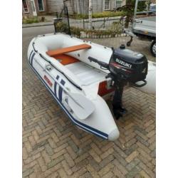 Suzumar Rubberboot met 4pk 4takt Suzuki.