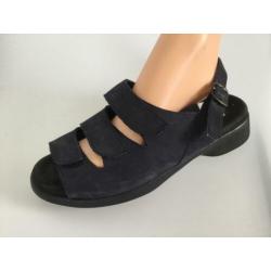 Yoli Wolky 43 donkerblauw leren sandalen