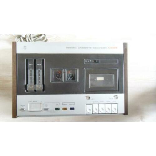 Philips N2509 Cassettedeck in nieuwstaat.