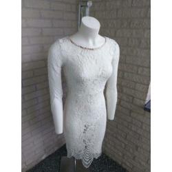 Witte kanten jurk van Forever21 maat S