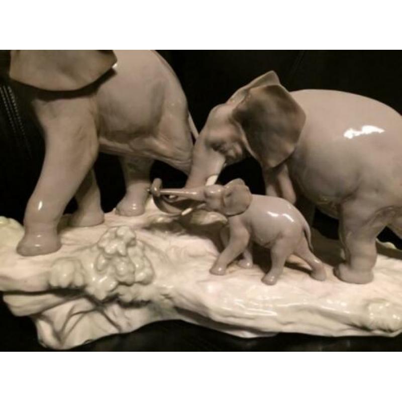 Lladro Olifant familie Elephants Walking