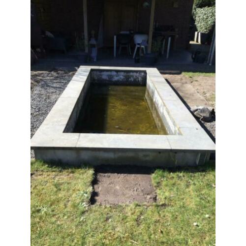 Vijver of borderrand 4 x 2 meter
