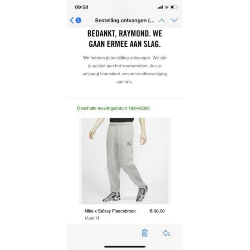 Nike x Stüssy Fleecebroek M