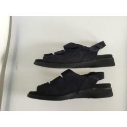 Yoli Wolky 43 donkerblauw leren sandalen