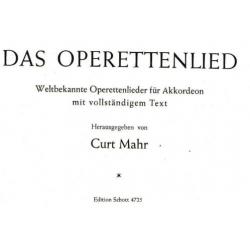 Das Operettenlied Weltbekannte lieder Fur Accordeon (mh32)