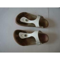 witte birkenstock slippers mt 37 model gizeh