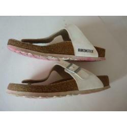 witte birkenstock slippers mt 37 model gizeh