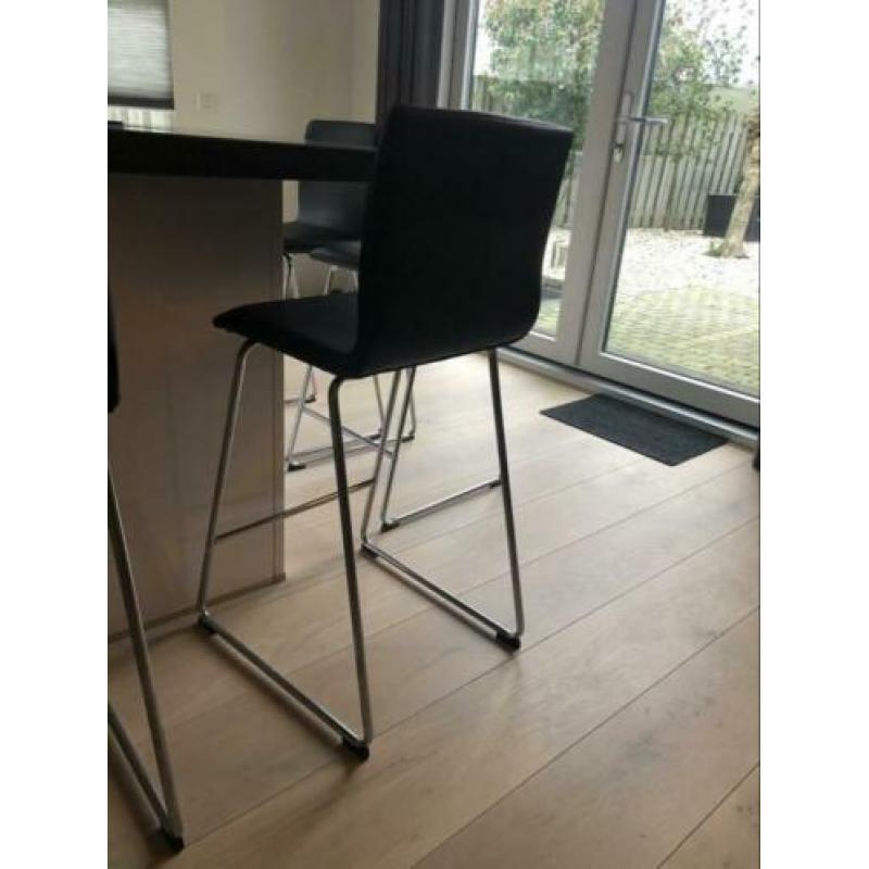 IKEA Barkrukken Zwart 4stuks - zo goed al nieuw - schadevrij