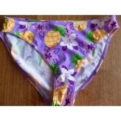 nieuwstaat! vrolijke paars lila geel ananas bikini 146 152