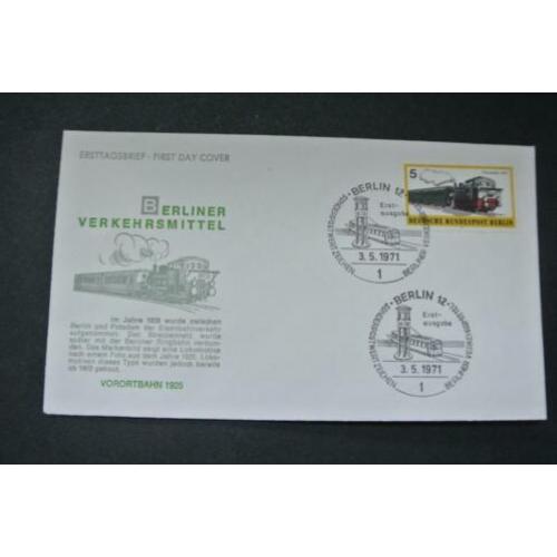 Duitsland Berlijn 5 FDC's onbeschreven