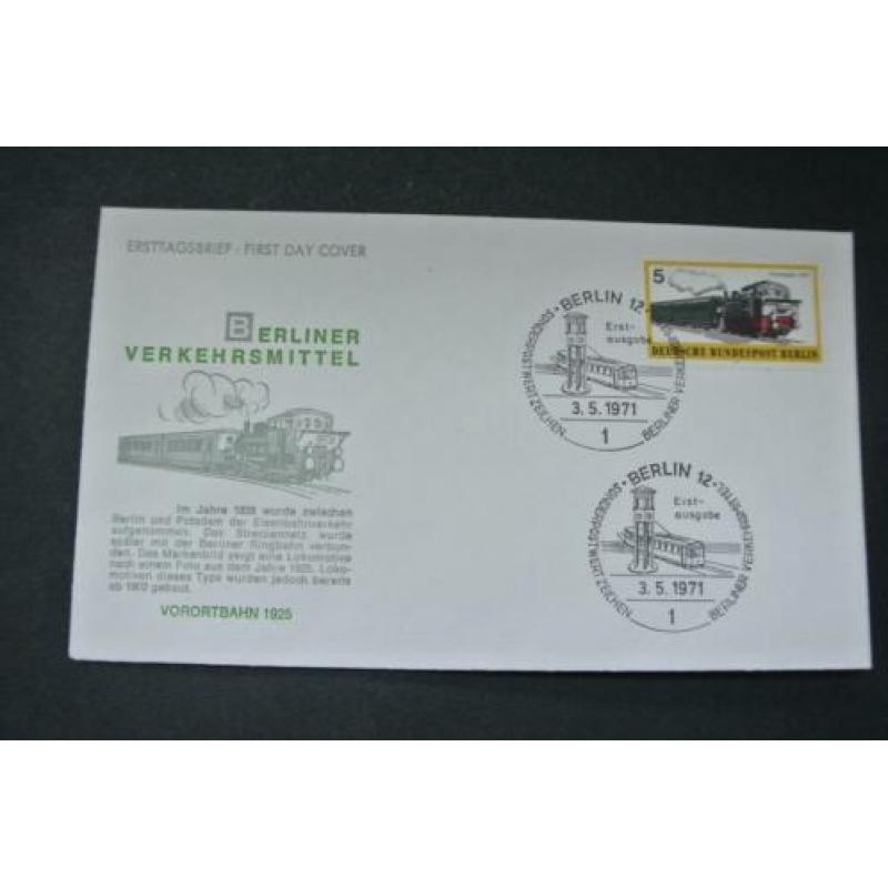 Duitsland Berlijn 5 FDC's onbeschreven