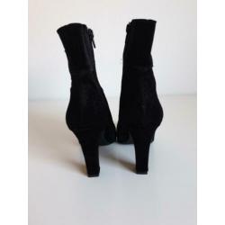 Zwart suede hakken maat 38