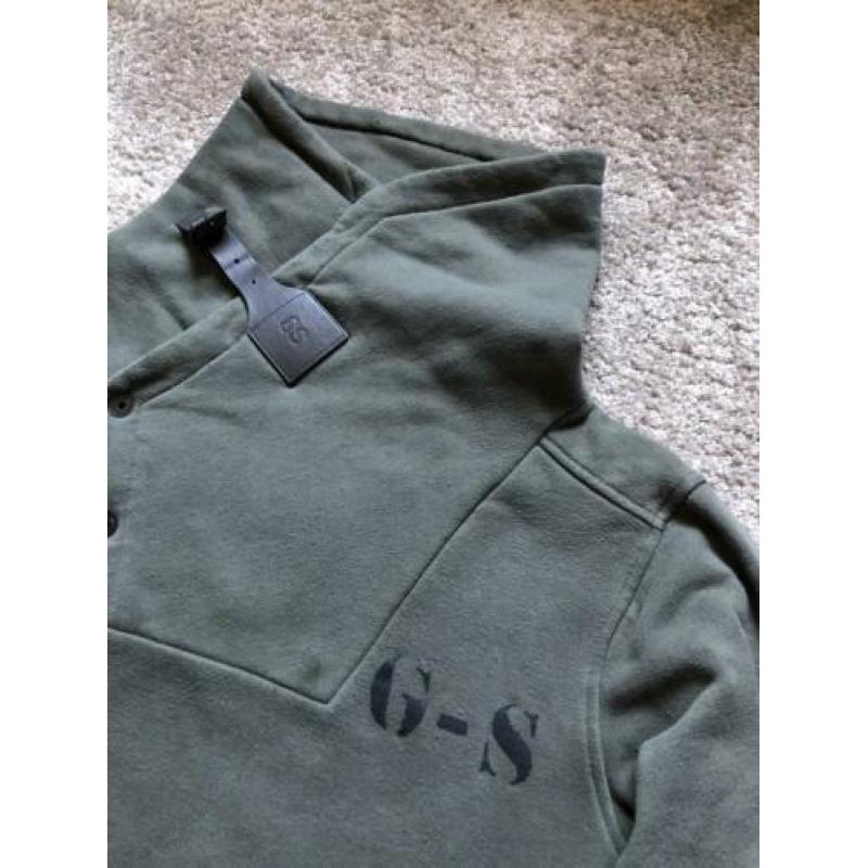 G Star RAW denim sweater/trui M legergroen/groen. Géén S/L